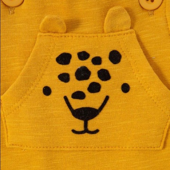 Organic Cotton Leopards Bodysuit and Overall Outfit - Picture 3 of 10